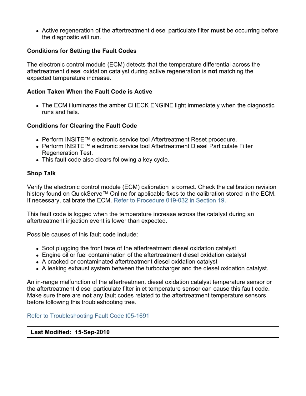 fault code 1691 DTCs troubleshooting manual — Code 1691 PDF, - preview page 2 of 3