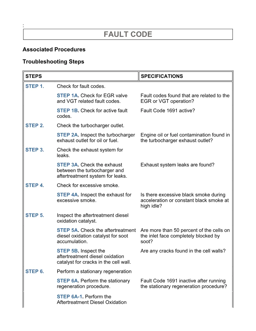 fault code 1691 DTCs troubleshooting manual — Code 1691 PDF, - page 3 is available after signing in
