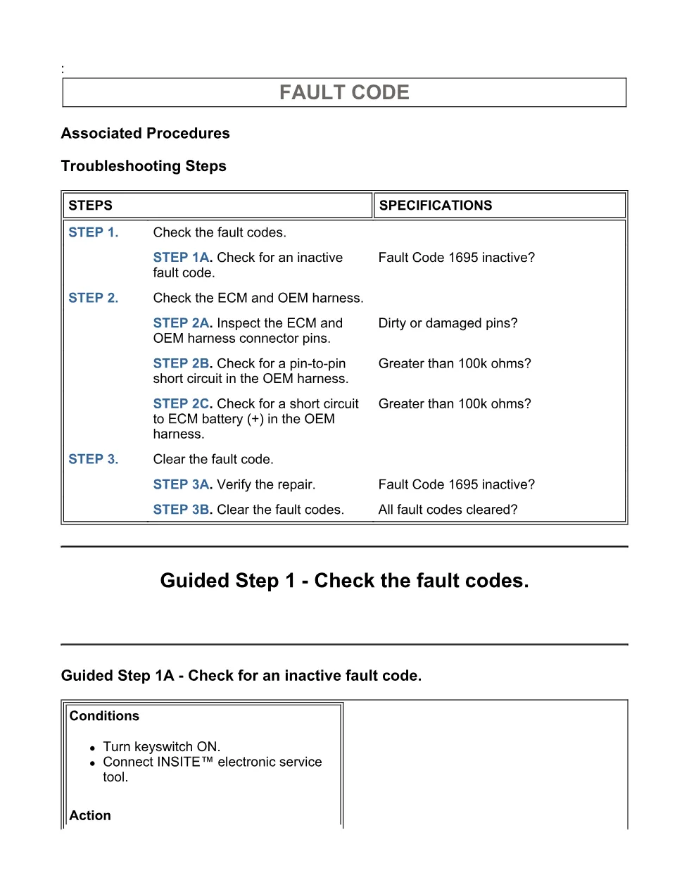 fault code 1695 DTCs Diagnostic Troubleshooting — Sensor - page 3 is available after signing in