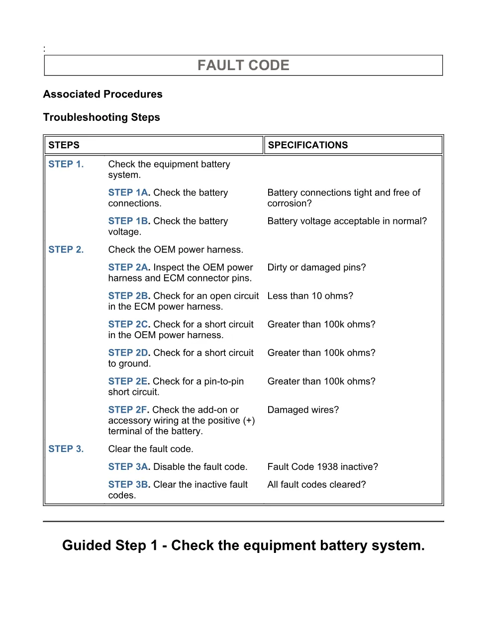fault code 1938 DTCs troubleshooting manual — Code 1938 — PDF, - page 3 is available after signing in
