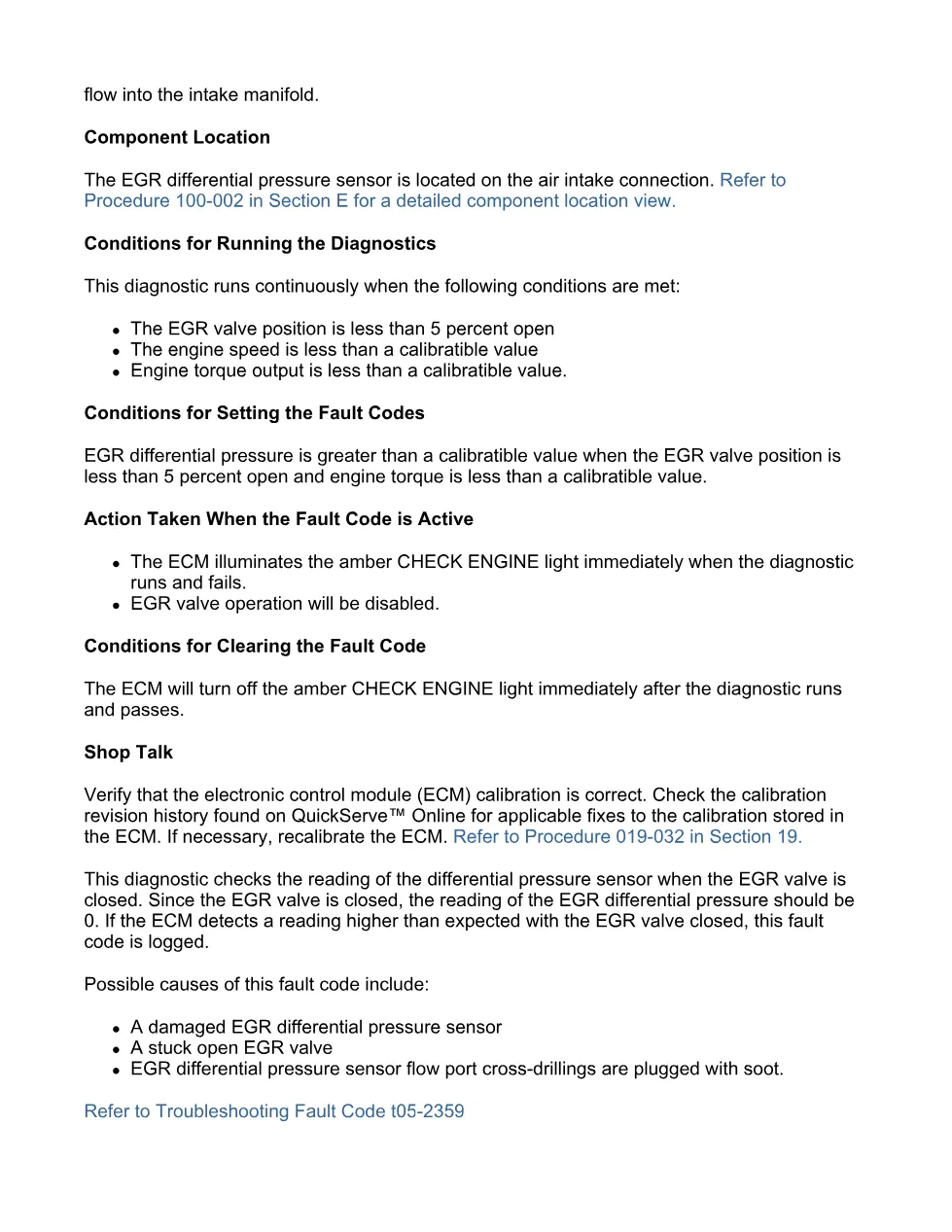 fault code 2359 DTCs troubleshooting manual — Fault Code 2359 - preview page 2 of 3