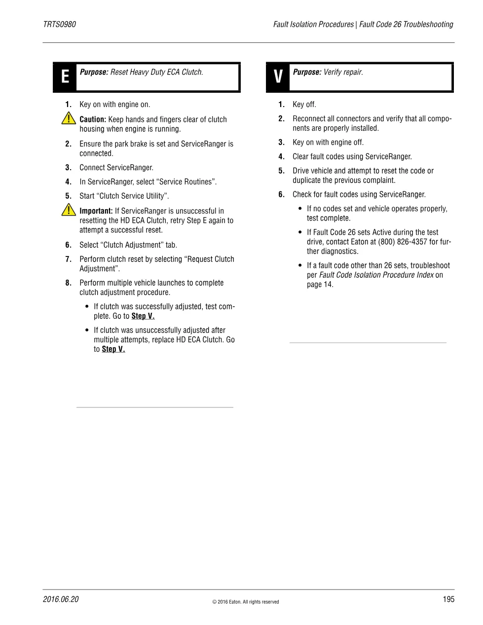 Fault Code 26 DTCs Troubleshooting — Fuller Advantage Clutch - page 3 is available after signing in