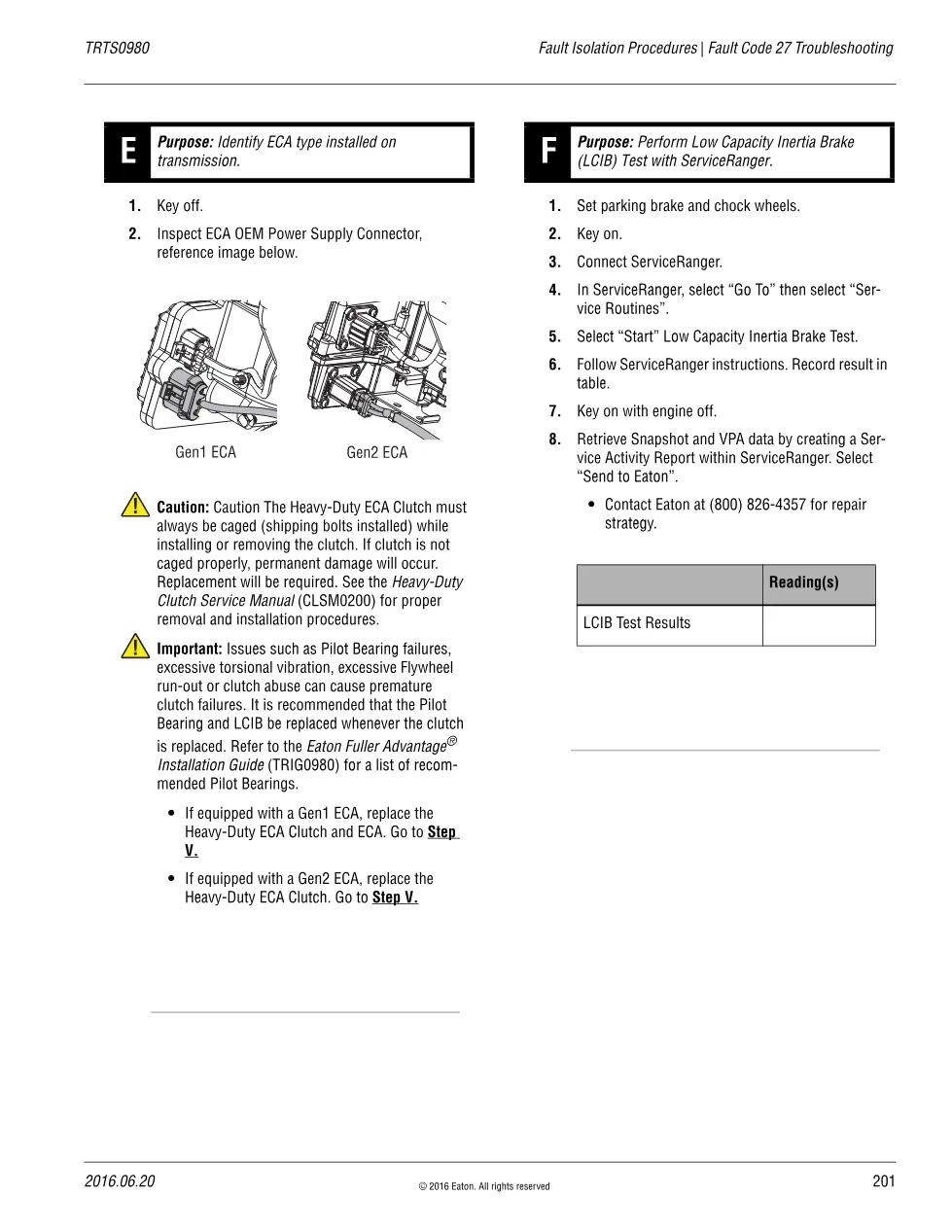 Fault Code 27 Troubleshooting — Eaton Fuller Advantage TRTS0980 - page 3 is available after signing in