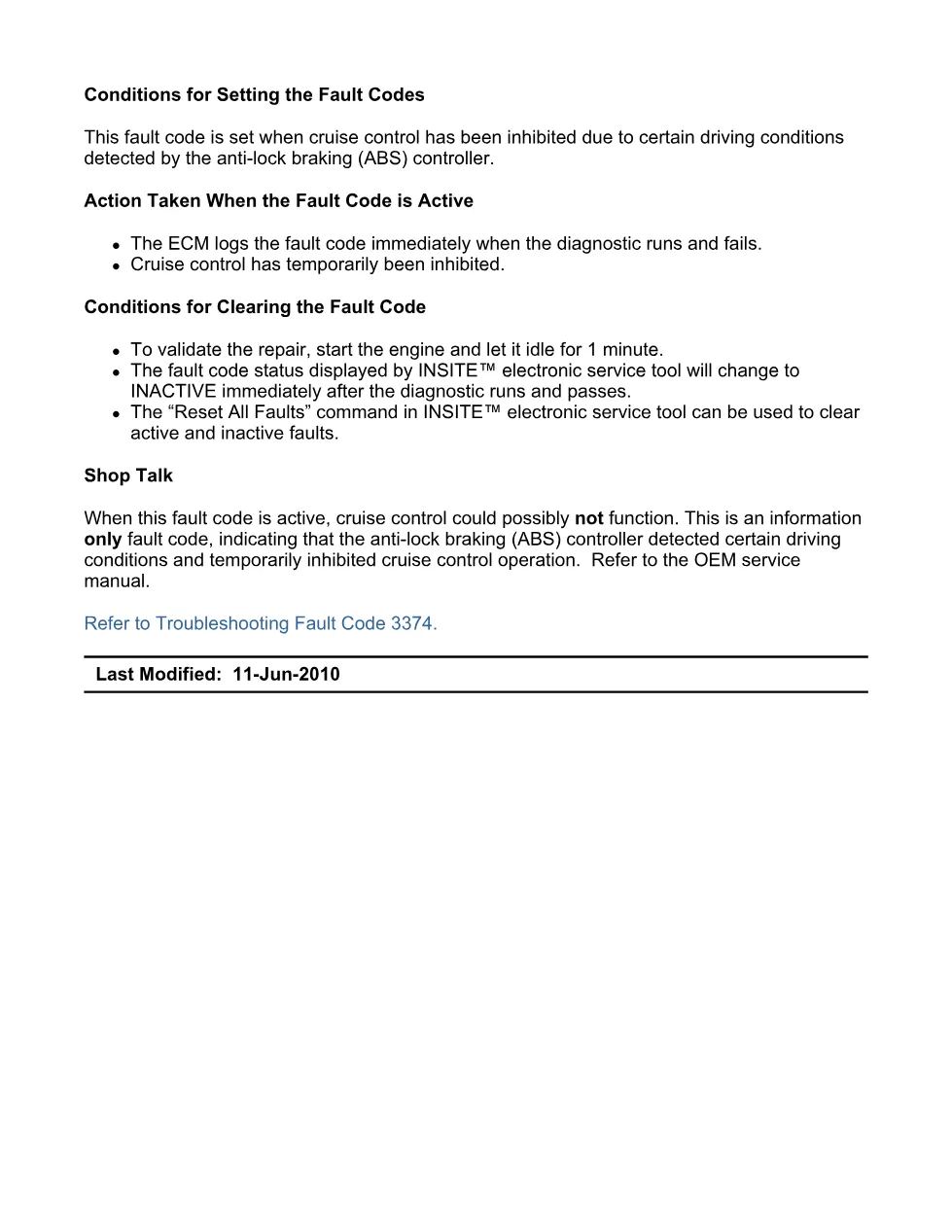 fault code 3374 DTCs manual — roll over protection brake – PDF - preview page 2 of 6