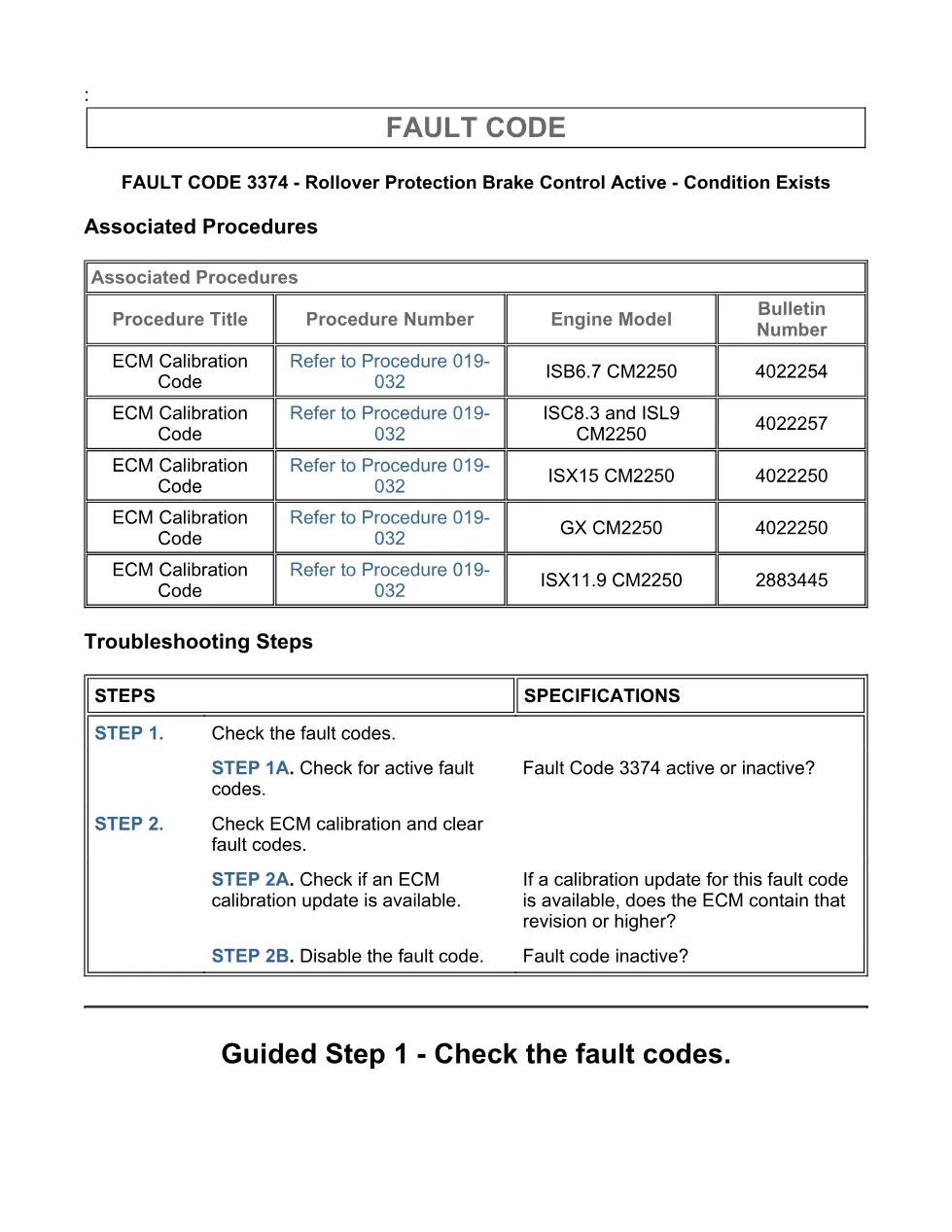 fault code 3374 DTCs manual — roll over protection brake – PDF - page 3 is available after signing in