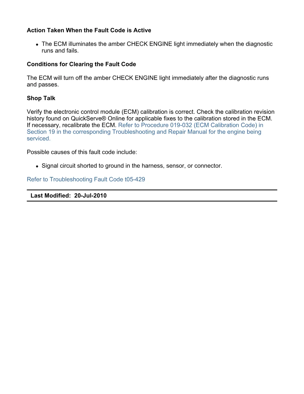 fault code 429 DTCs Troubleshooting Manual — Water-in-Fuel - preview page 2 of 3