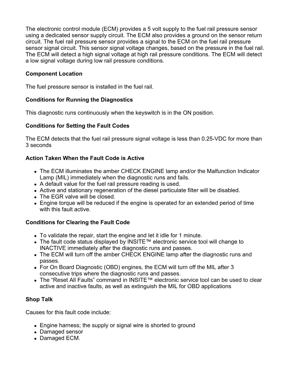 fault code 452 DTCs troubleshooting manual — ISX11.9 CM2250, - preview page 2 of 6