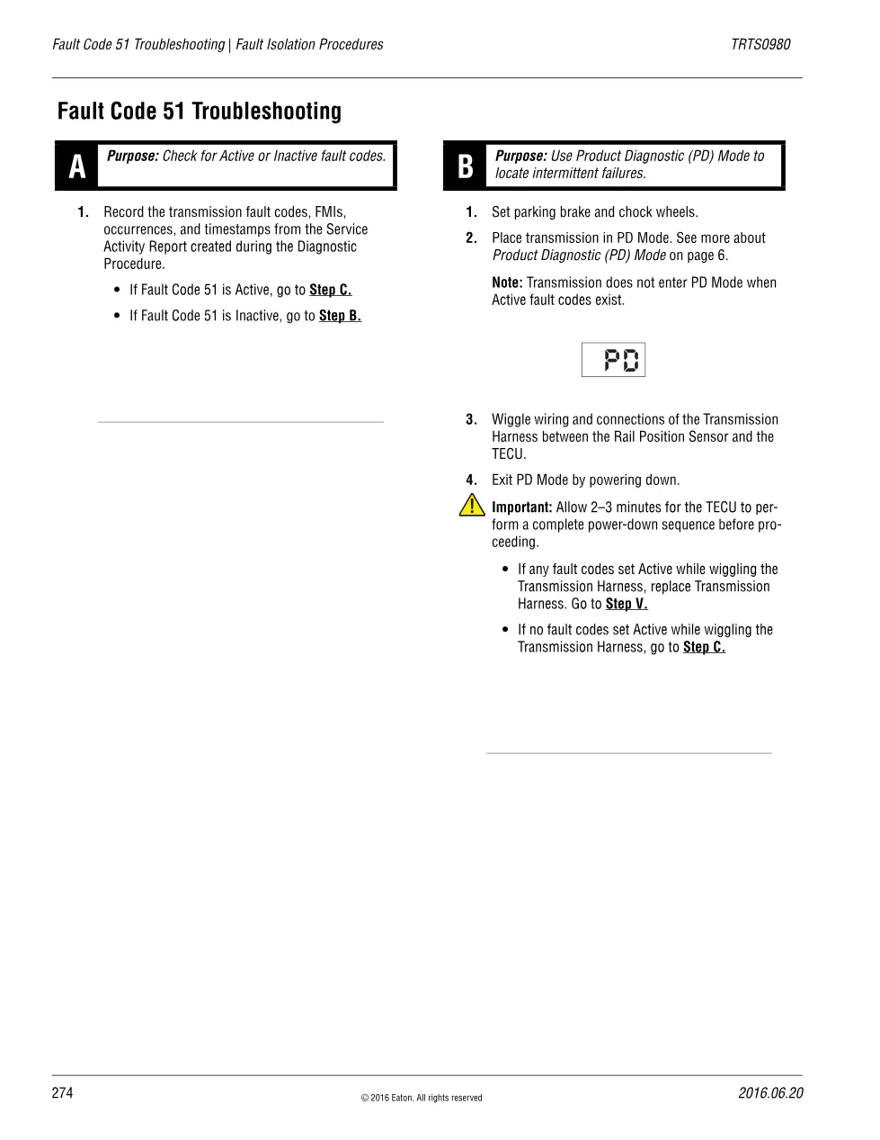 Fault Code 51 Troubleshooting — Eaton Fuller Advantage Rail - preview page 1 of 4