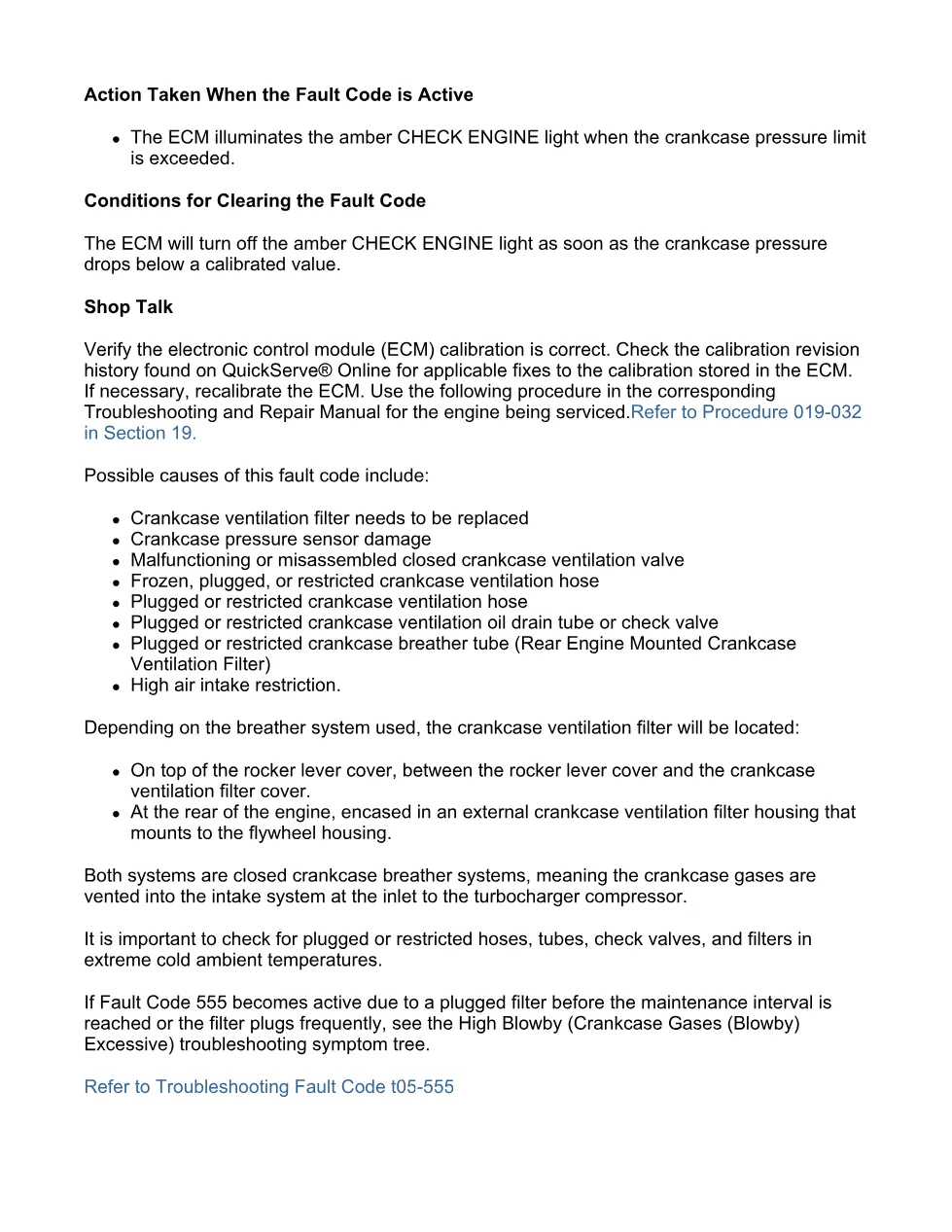 fault code 555 DTCs troubleshooting manual — Code 555 — PDF, - page 3 is available after signing in