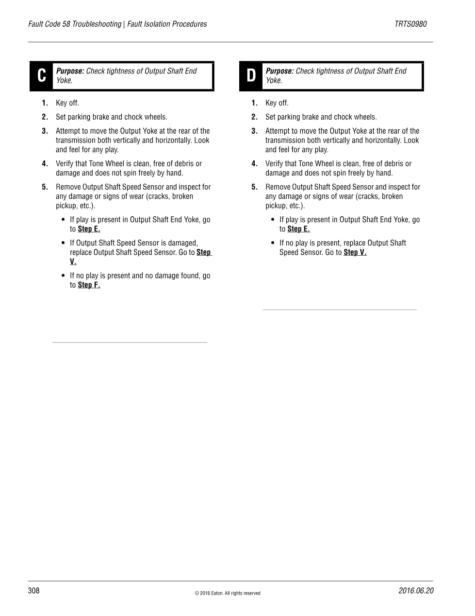 Fault Code 58 Troubleshooting — Eaton Fuller Advantage Output - preview page 2 of 5