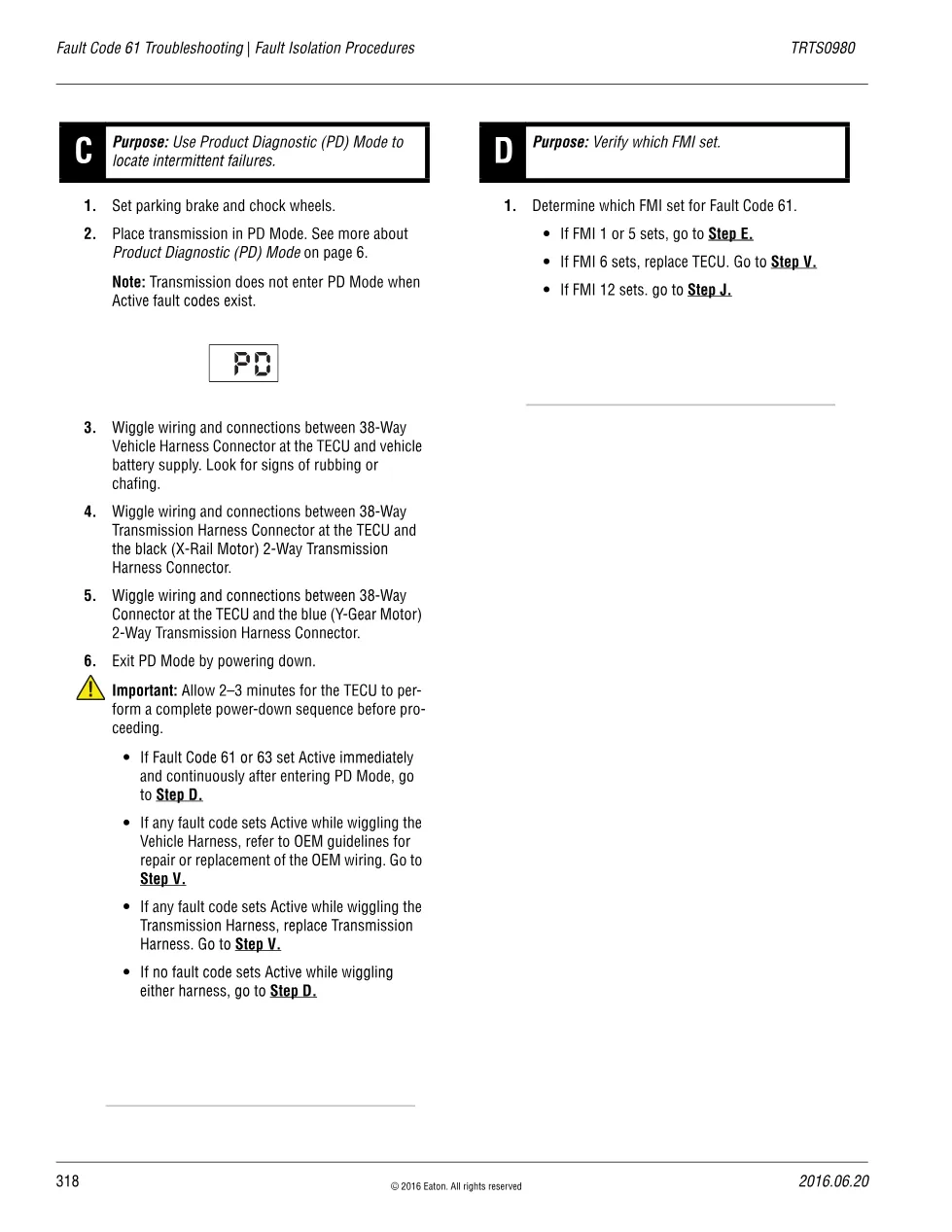 Fault Code 61 DTCs – Fuller Advantage Heavy Duty, TRTS0980 PDF - preview page 2 of 6