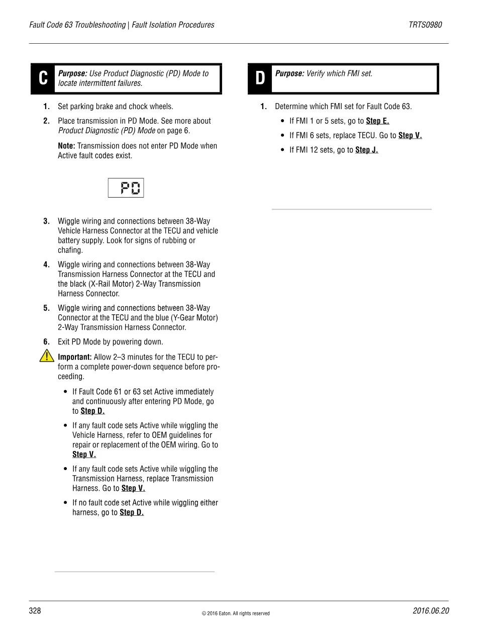 Fault Code 63 Troubleshooting — Eaton Fuller Advantage Gear Motor - preview page 2 of 6