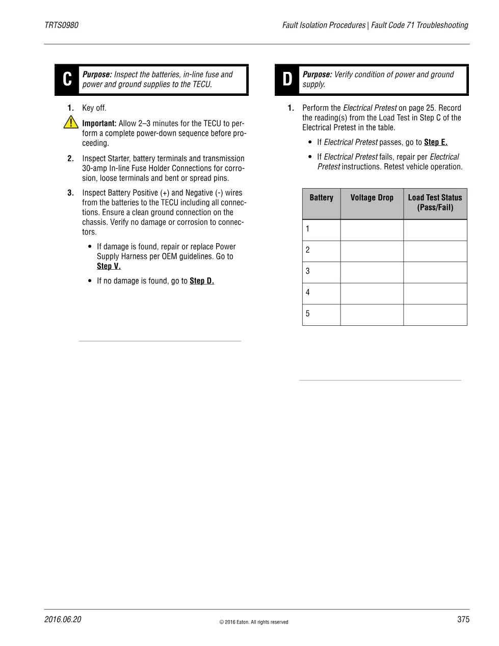 Fault Code 71 Troubleshooting — Eaton Fuller Advantage X-Y - preview page 2 of 5