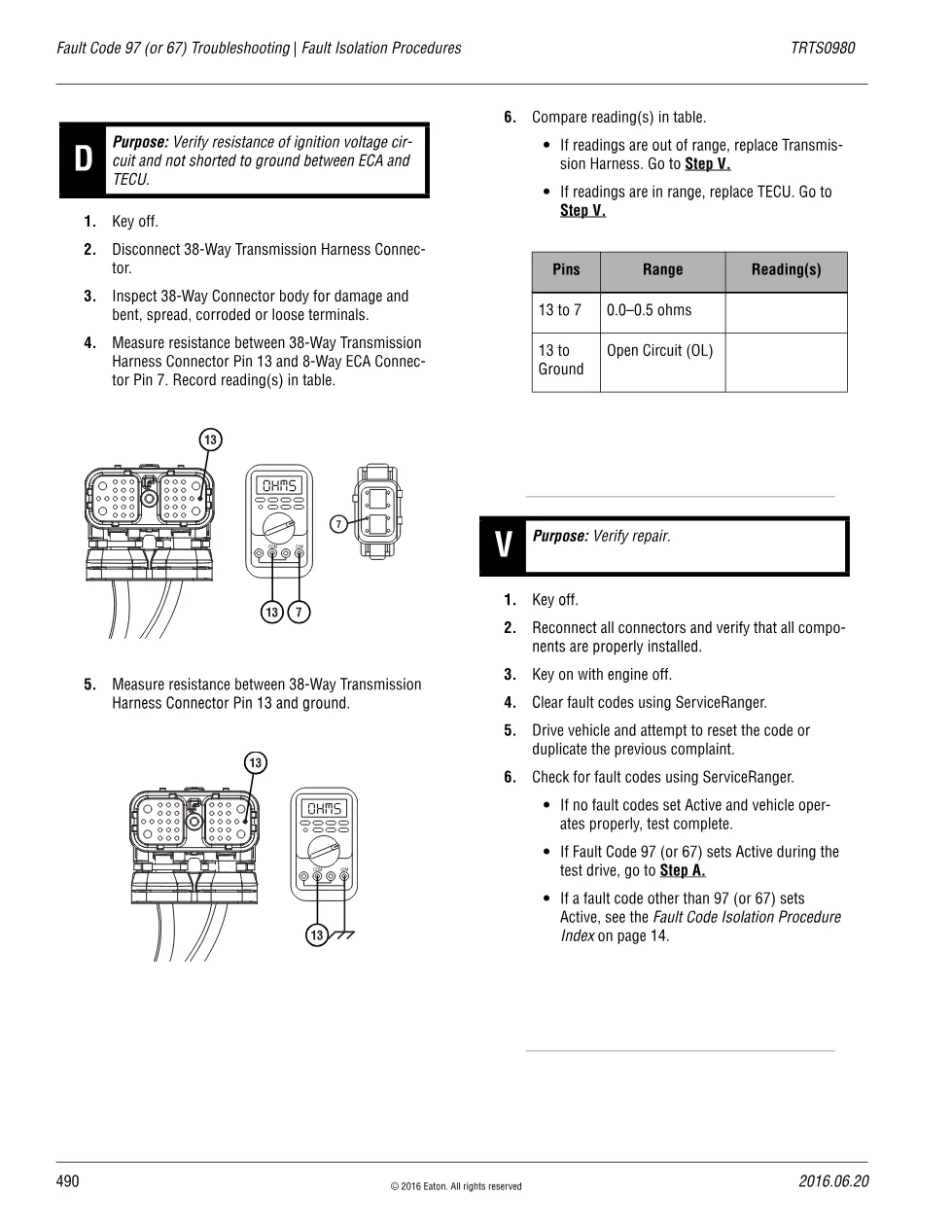 Fault Code 97 Troubleshooting — Eaton ECA Ignition Voltage Fault - page 3 is available after signing in