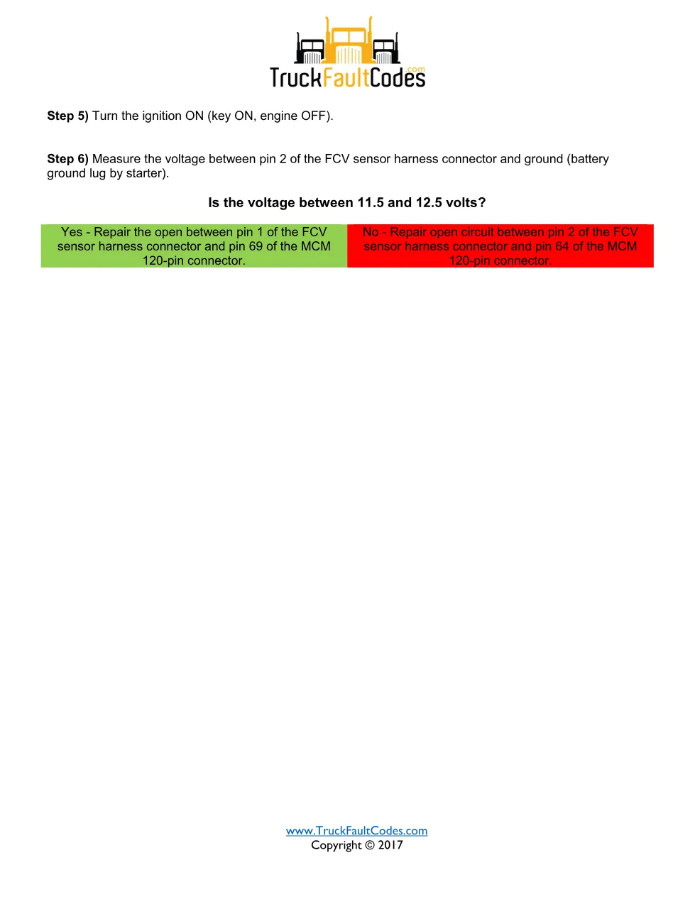 FCV circuit failed open — SPN 3482 FMI 5 — Detroit DD Series (EPA - page 2 is available after signing in
