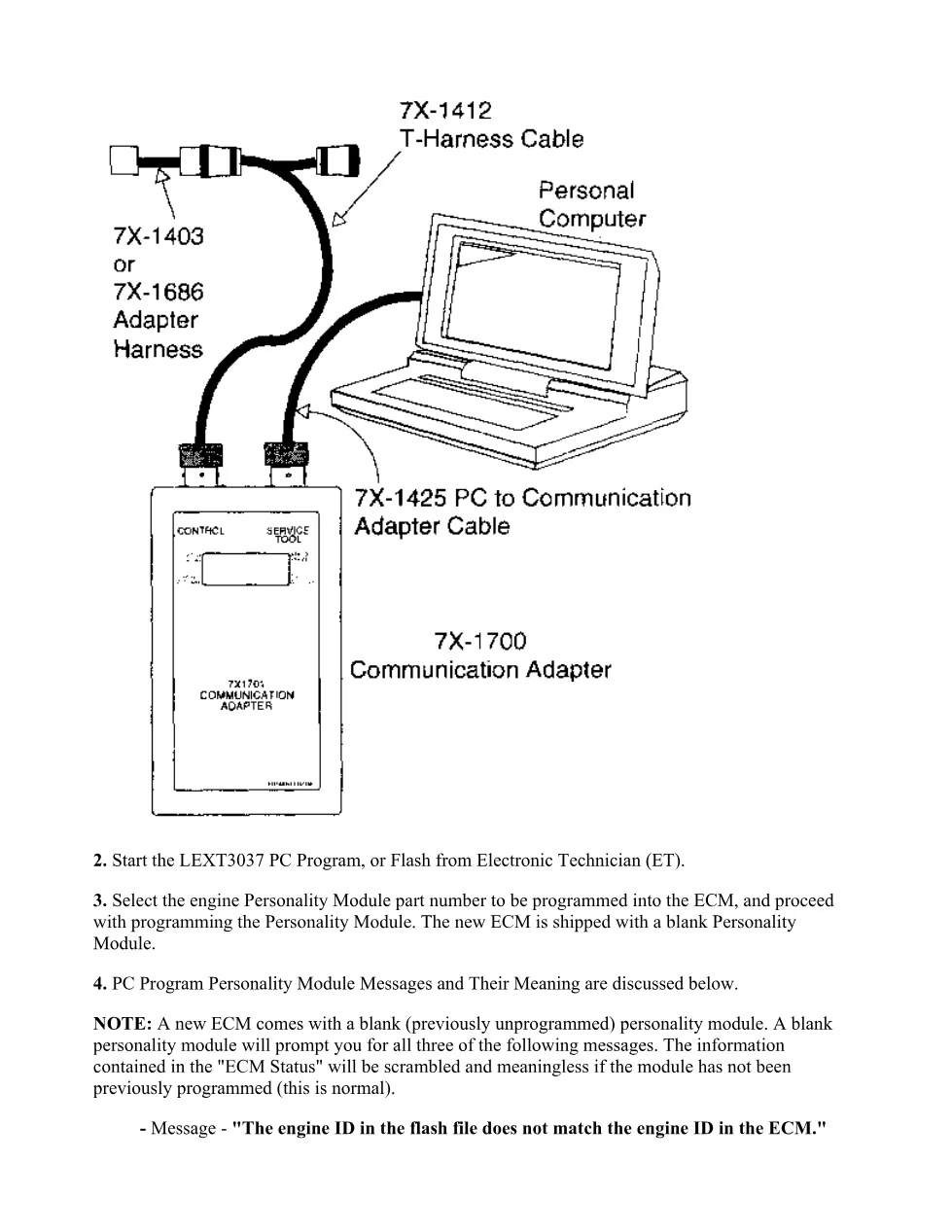 Flash programming personality module — CAT 3406E C-10 C-12 - preview page 2 of 3