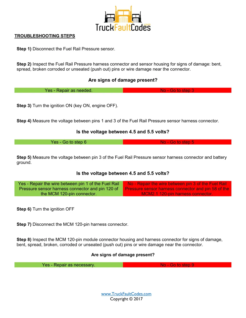 fuel rail pressure drift — Fuel Rail Pressure Drift High – Guide - preview page 2 of 4