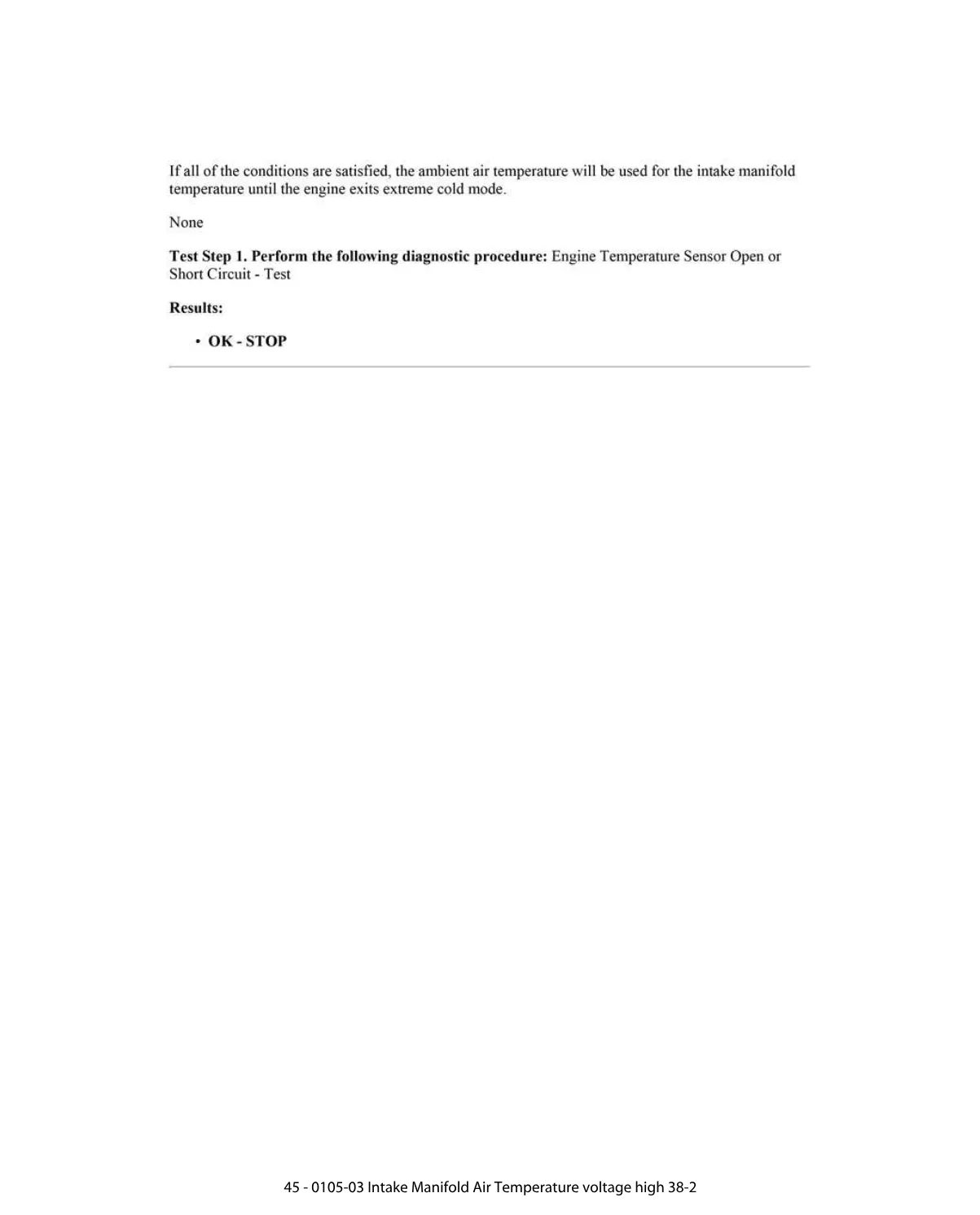 intake manifold temperature DTCs — Diagnostic Trouble Code 0105-03 - page 2 is available after signing in