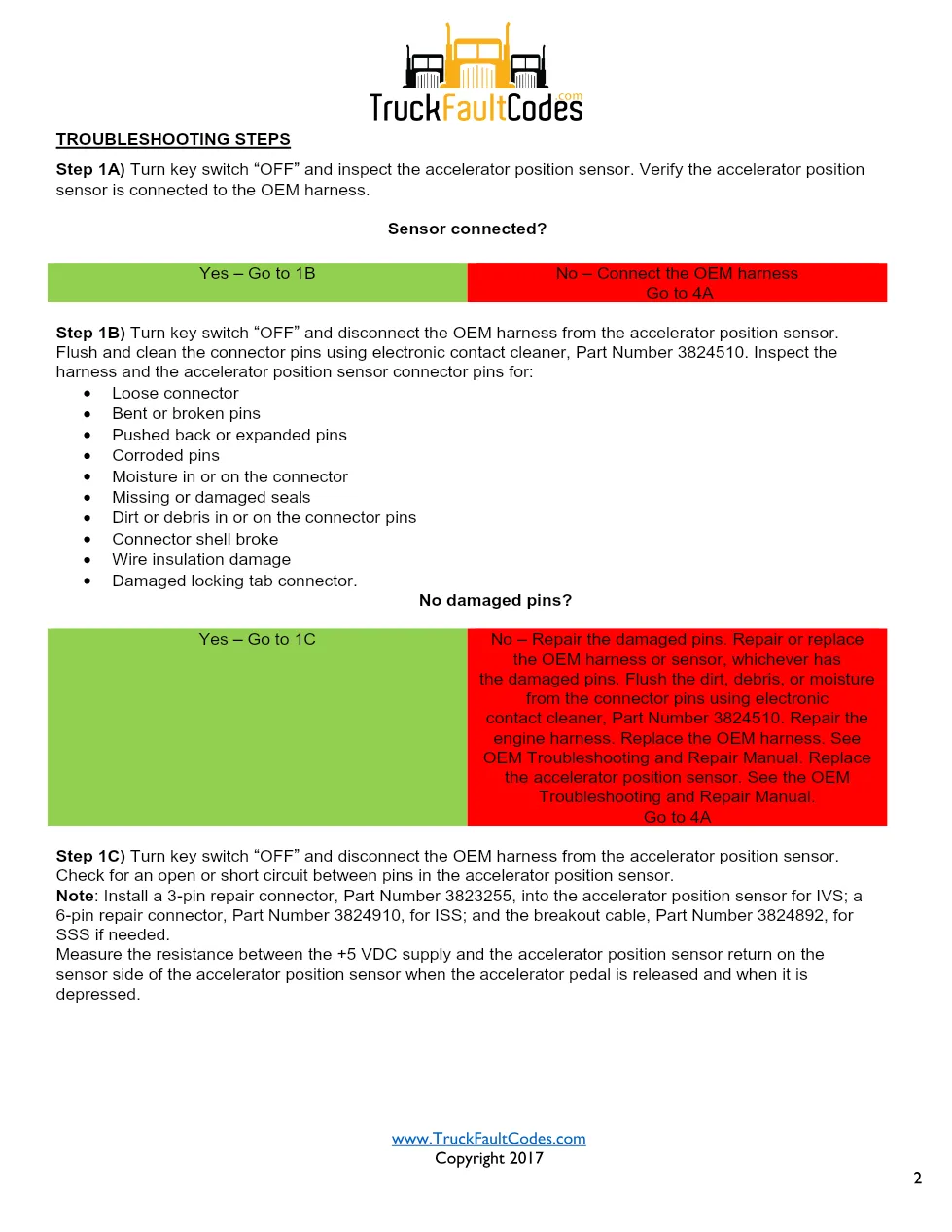M11 accelerator position sensor — Accelerator position sensor - preview page 2 of 6