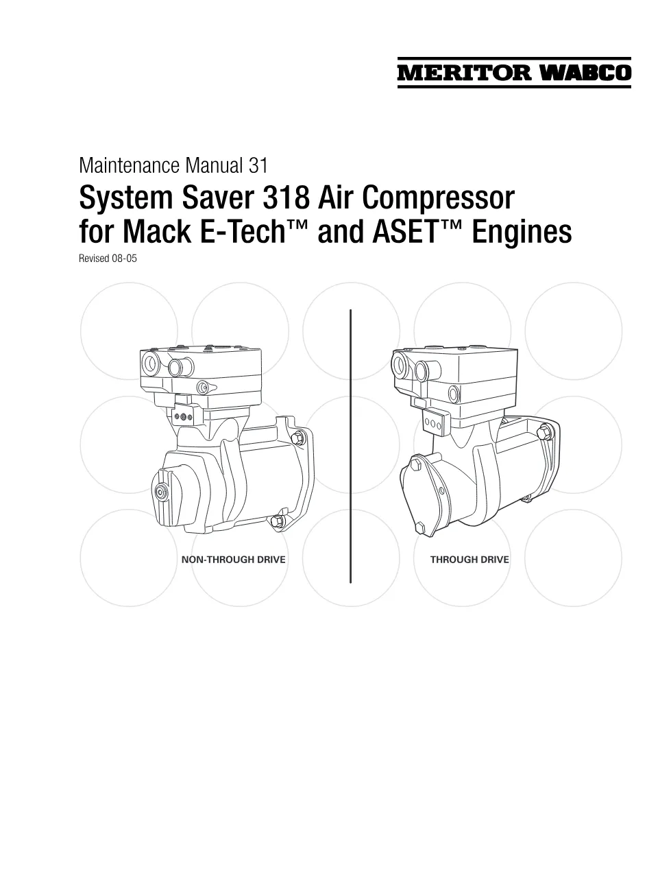 Mack air compressor maintenance — Meritor WABCO System Saver - preview page 1 of 6