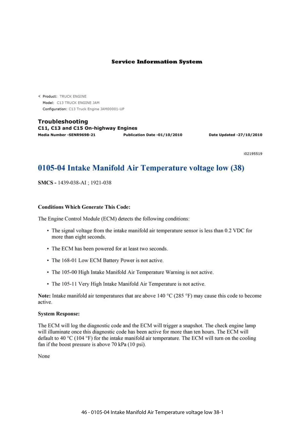 manifold temperature DTCs — Diagnostic Trouble Code Guide - preview page 1 of 2