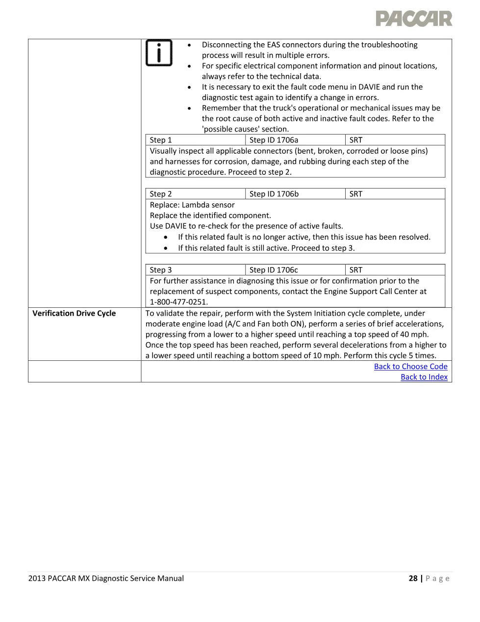 MX lambda sensor P1706 official workshop document preview page 5