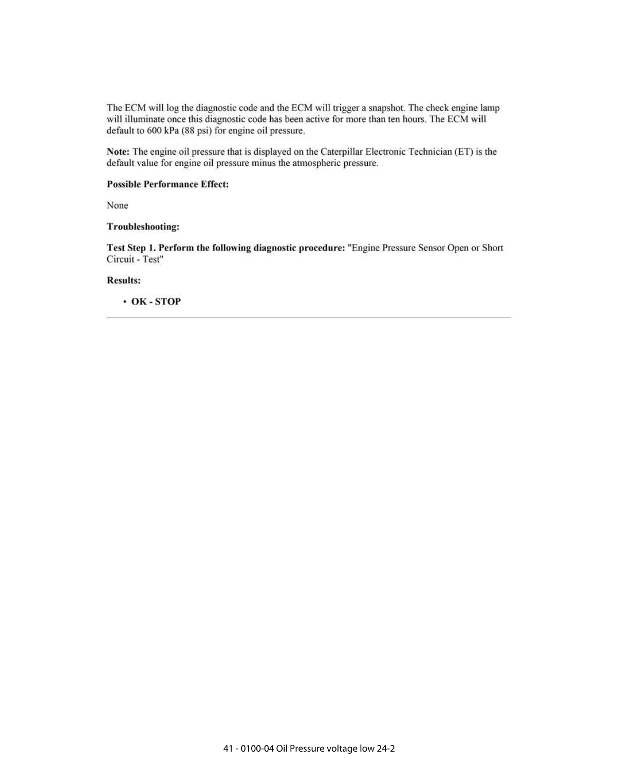 oil pressure voltage DTCs — Diagnostic Trouble Code Reference - page 2 is available after signing in