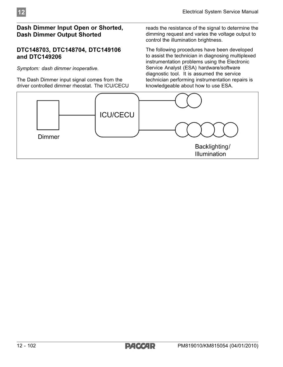 PACCAR DTC 67805 – CVSG Supply Open Load Diagnostic Procedure - page 3 is available after signing in
