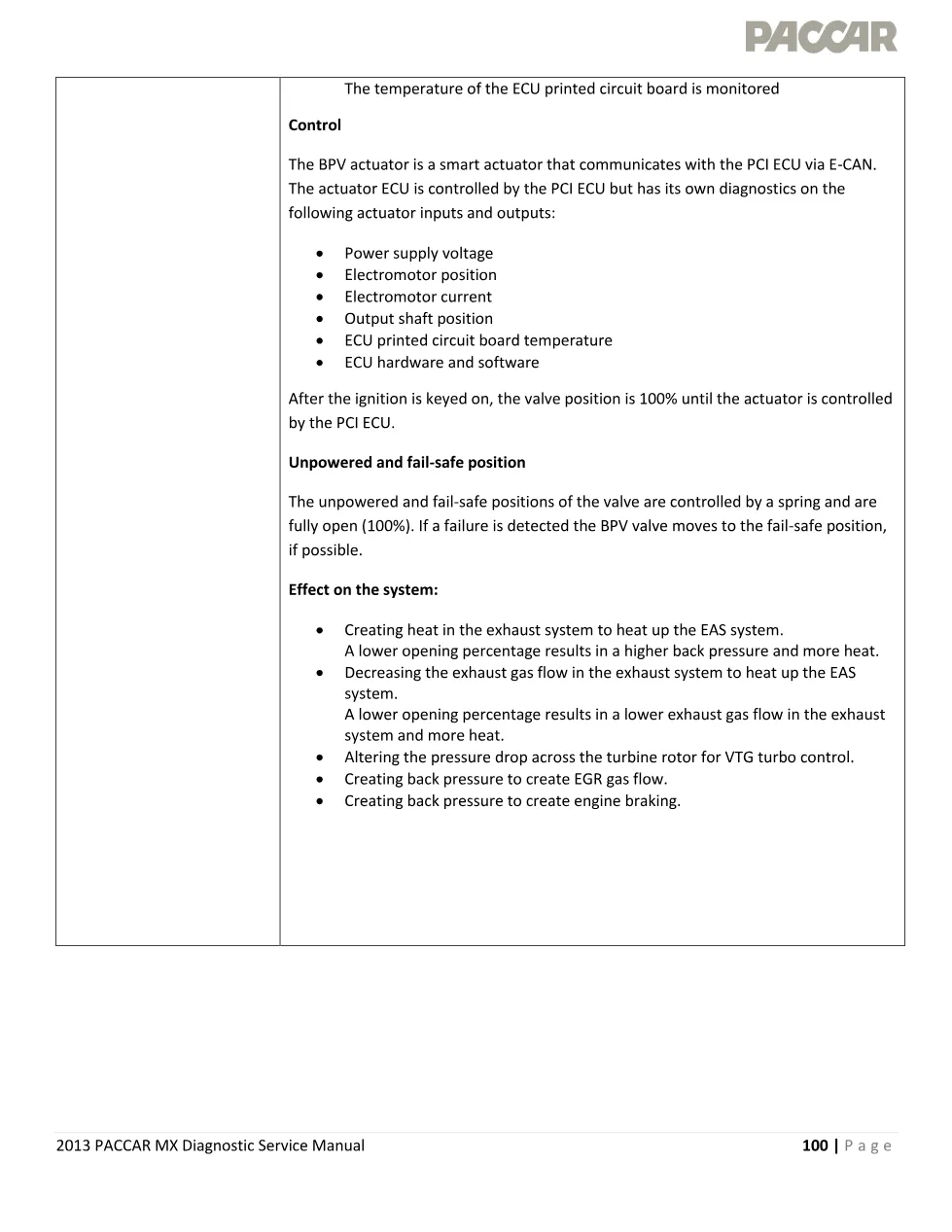 PACCAR MX back pressure codes P1025 Diagnostic Service Manual - preview page 2 of 6
