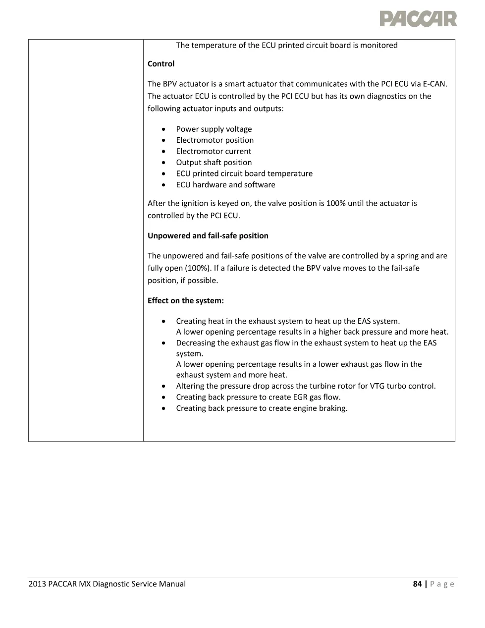 PACCAR MX Engine P1023 — BPV Actuator Temperature Diagnostic - preview page 2 of 6