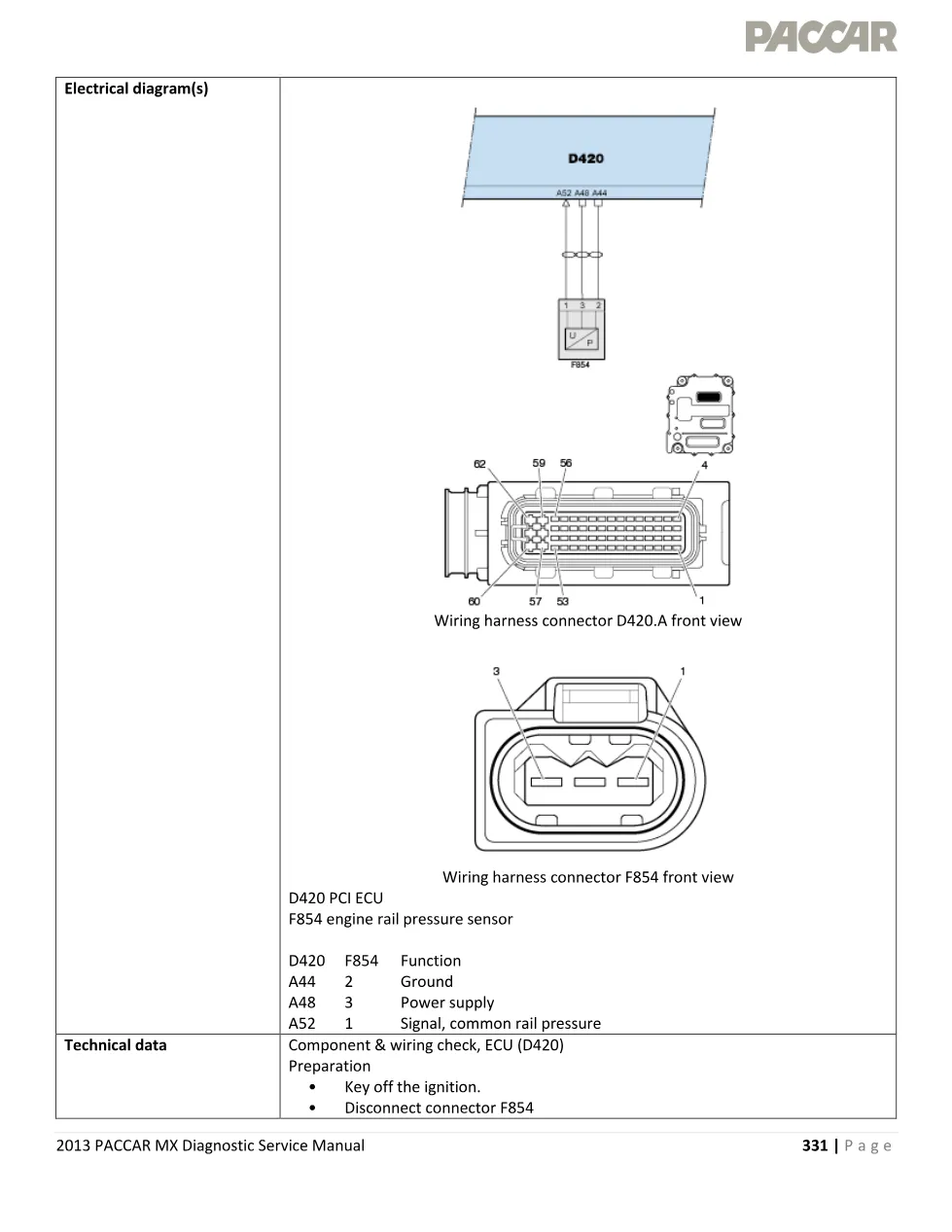 PACCAR MX engine P1195 — Diagnostic Service Manual — PDF, 4 pages - preview page 2 of 4