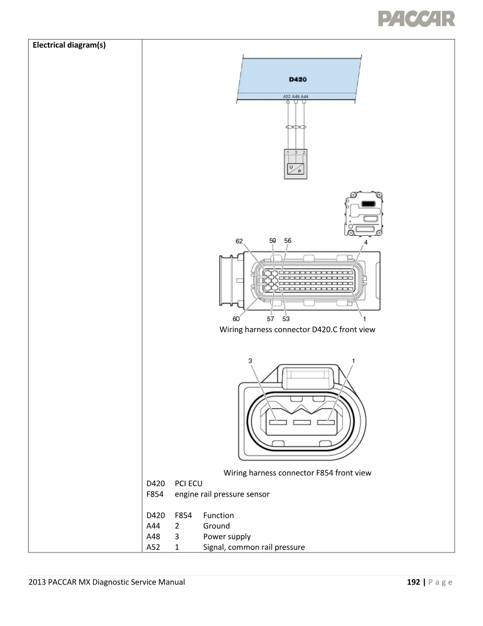 PACCAR MX engine rail P1086 diagnostic manual — 2013 EPA - preview page 2 of 4