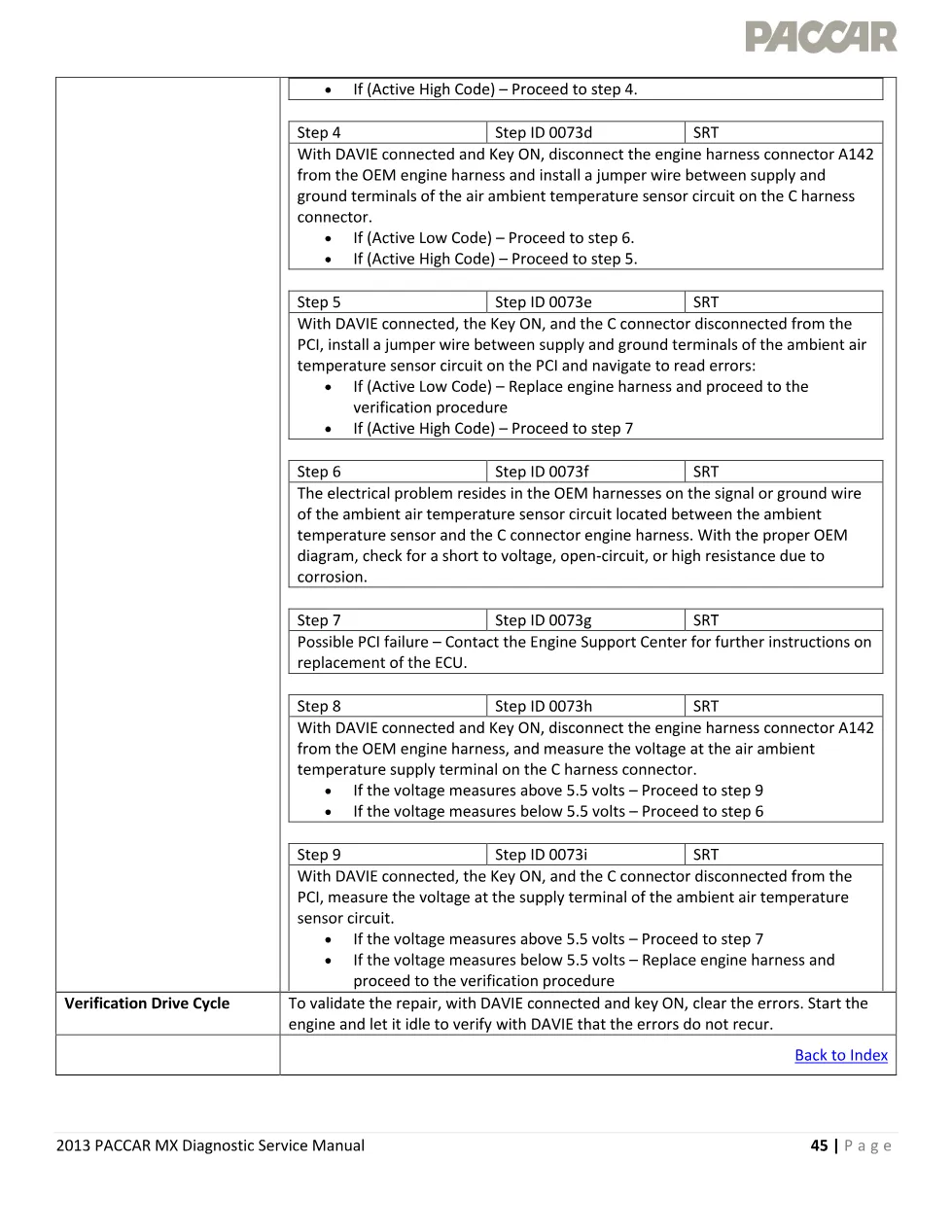 PACCAR MX P0073 ambient temperature sensor voltage too high – PDF - page 3 is available after signing in