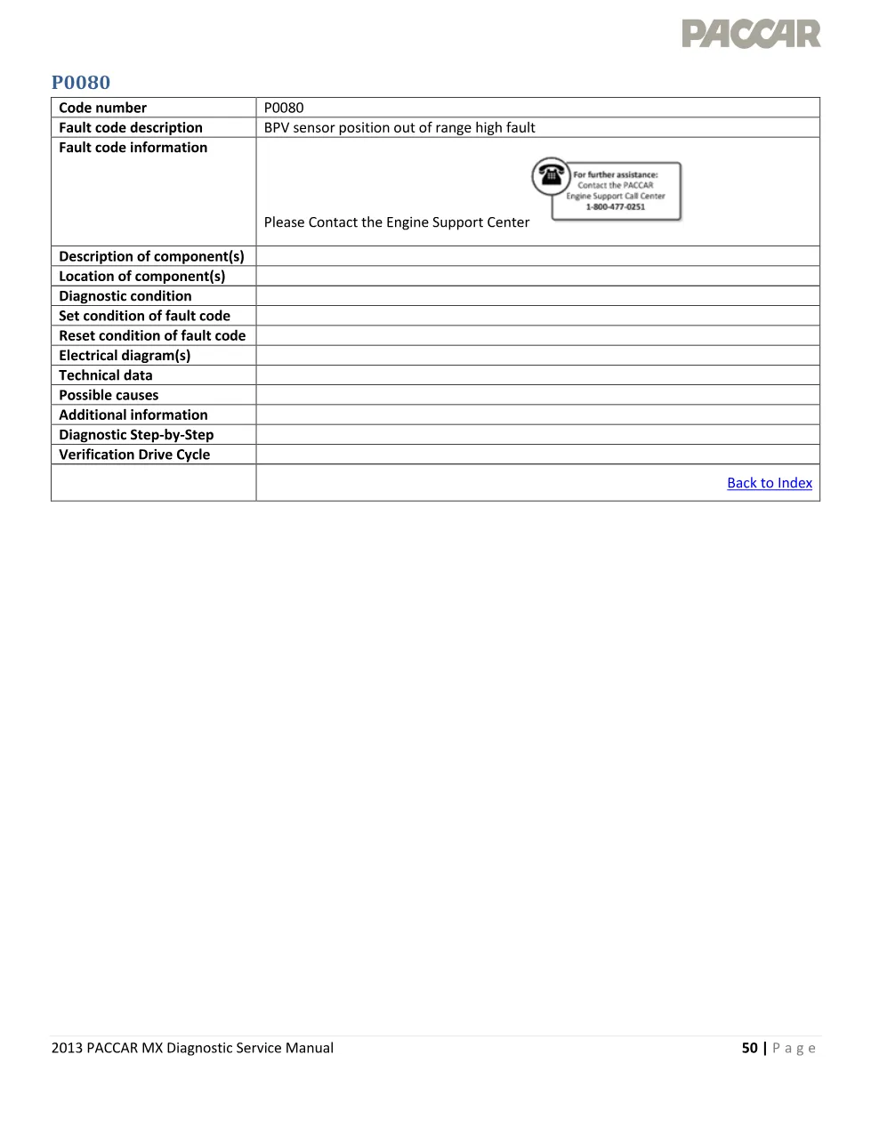 PACCAR MX P0080 BPV sensor position out of range high – 2013 - page 1 is available after signing in
