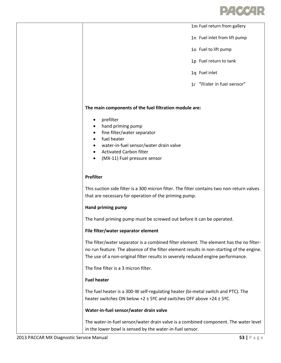 PACCAR MX P0087 fuel pressure too low fault code – 2013 PACCAR MX - page 3 is available after signing in