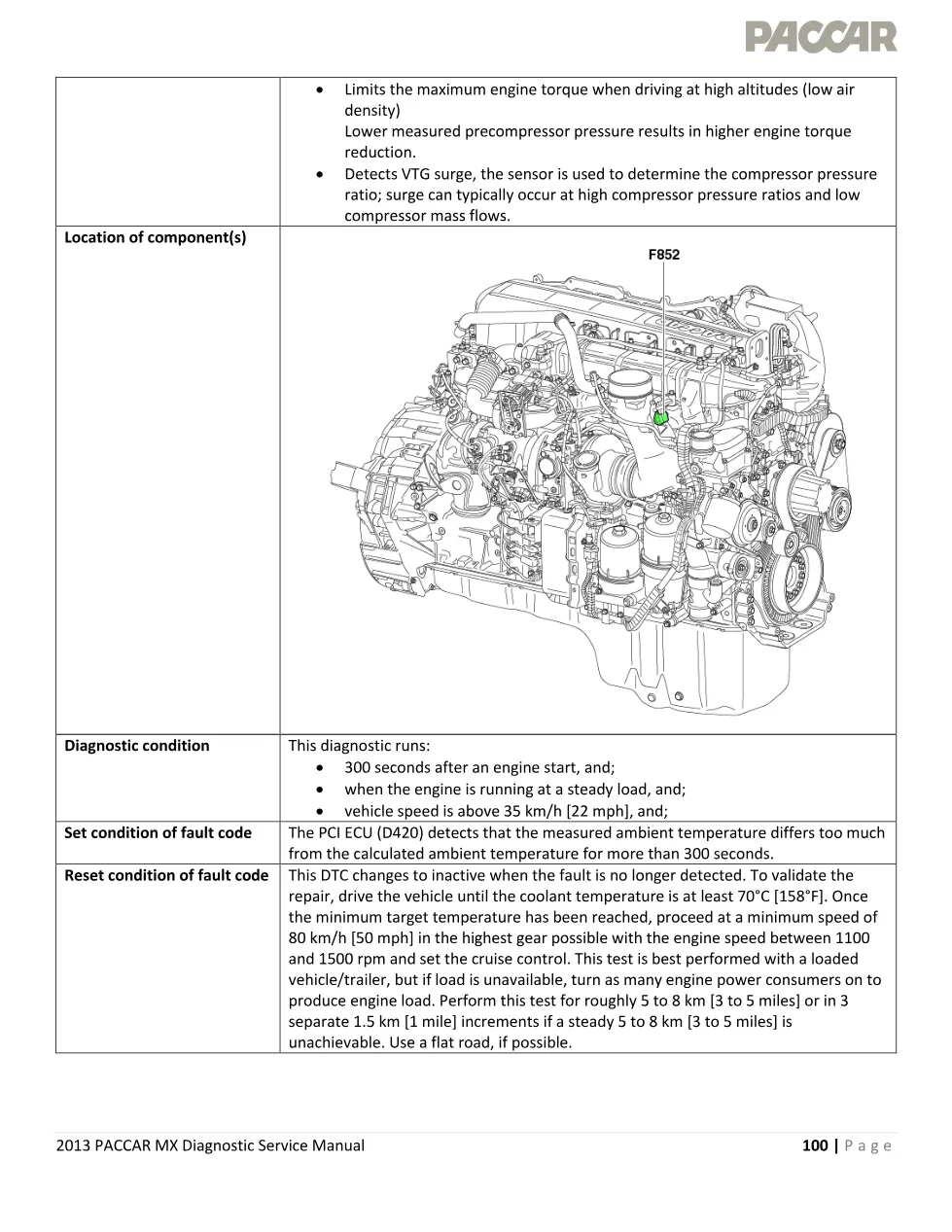 PACCAR MX P009A ambient temperature data erratic fault code – PDF - preview page 2 of 6