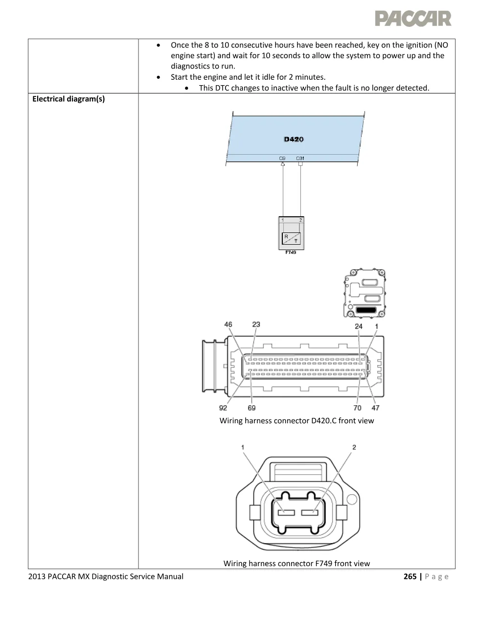 PACCAR MX P040B EGR Temperature Erratic at Ignition On — 2013 MX - preview page 2 of 4