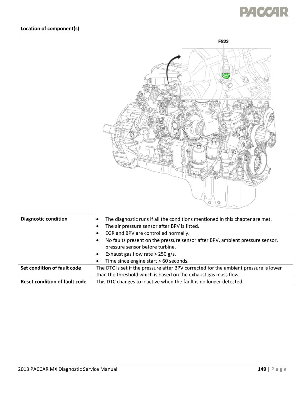 PACCAR MX P1040 emissions Diagnostic Manual — 2013 Service - preview page 2 of 5