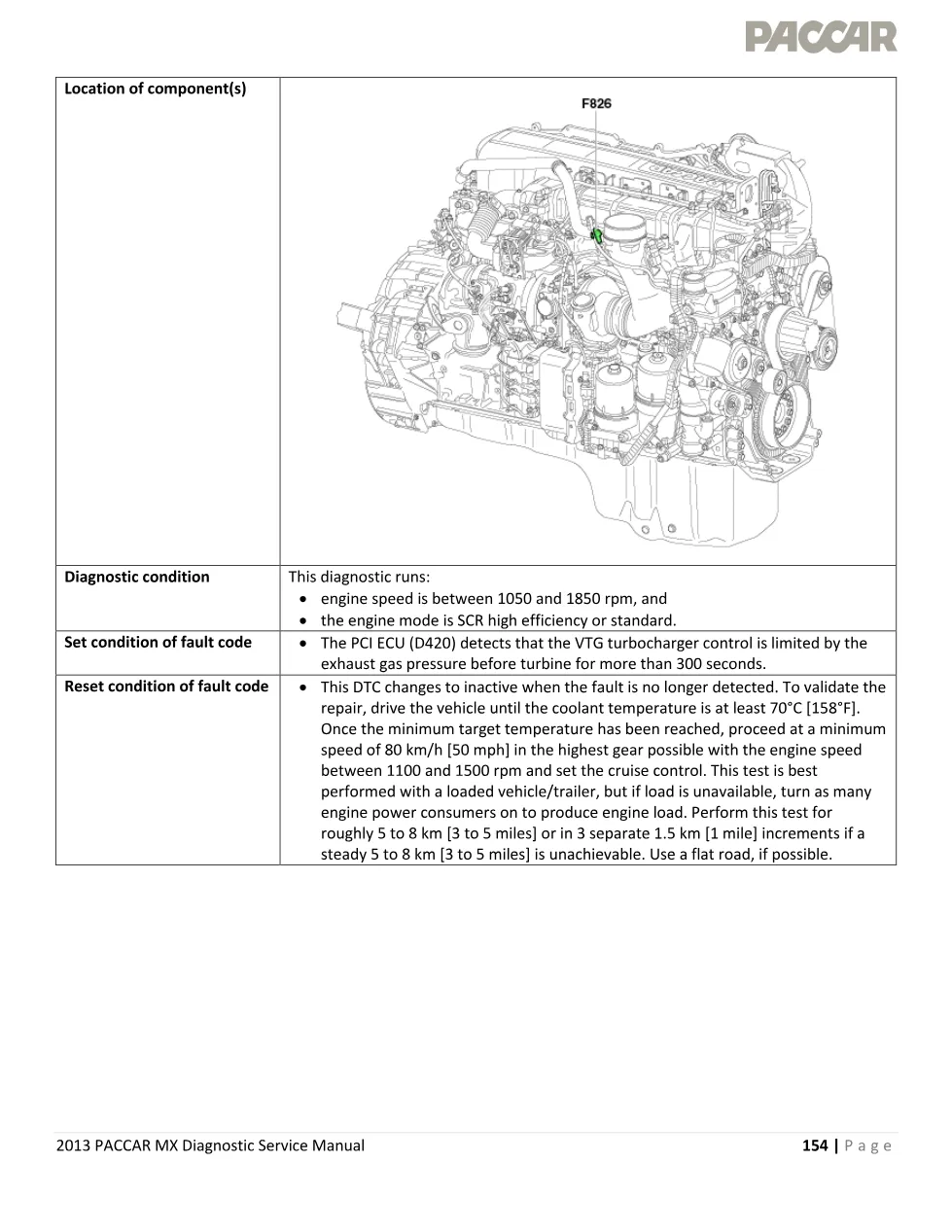 PACCAR MX P1042 diagnostic – VTG Turbocharger Control Service - preview page 2 of 5