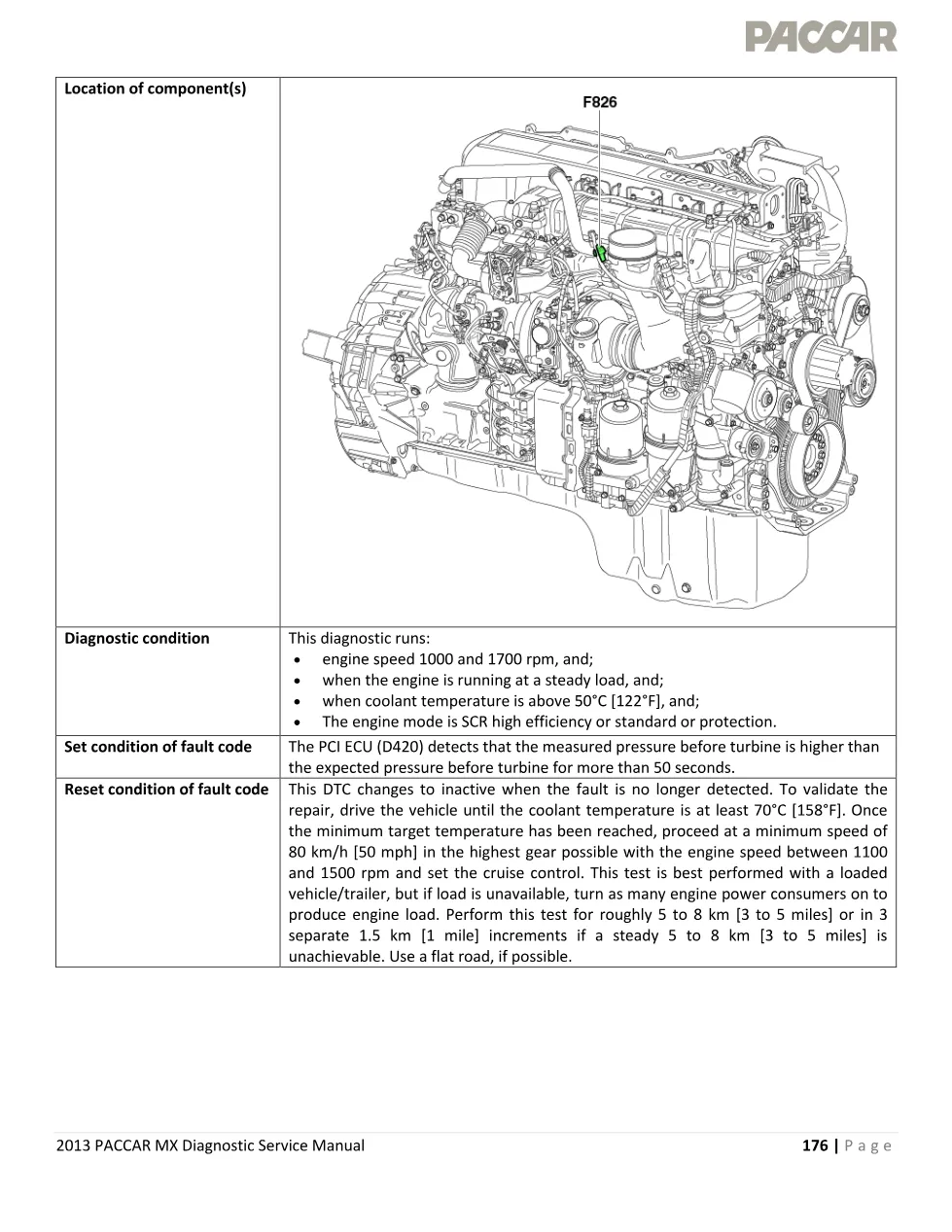 PACCAR MX P104D — Pressure before turbine data valid but too high - preview page 2 of 6
