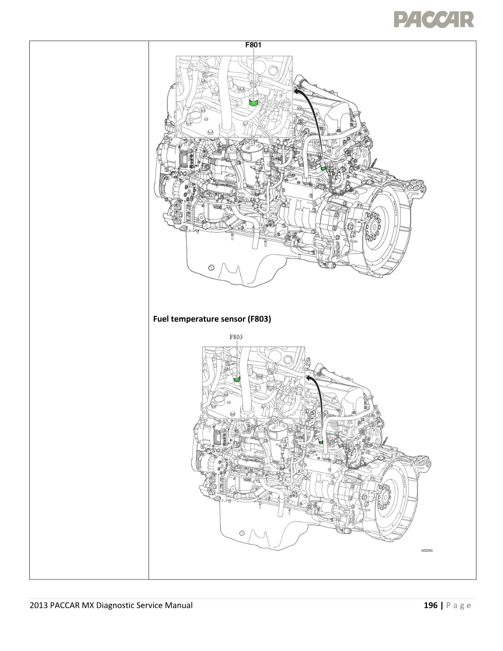 PACCAR MX P1087 fuel diagnostic code — 2013 Diagnostic - preview page 2 of 6