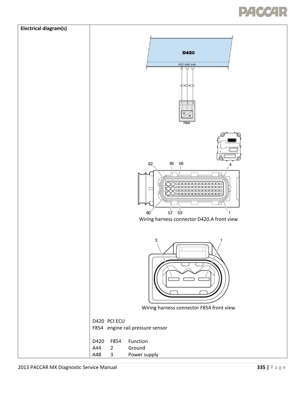 PACCAR MX P1196 fault code page – 2013 PACCAR MX Diagnostic - preview page 2 of 4