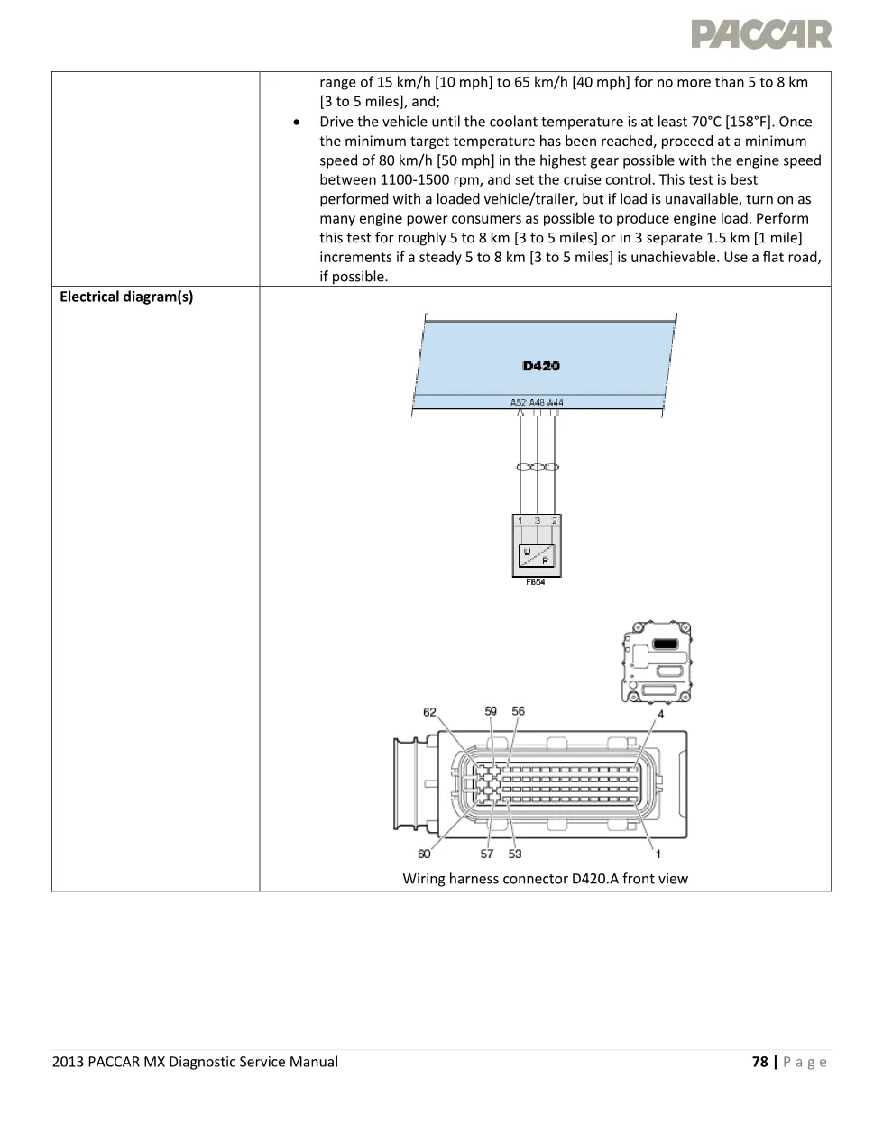 PACCAR MX P128E fault code page – 2013 PACCAR MX Diagnostic - preview page 2 of 4