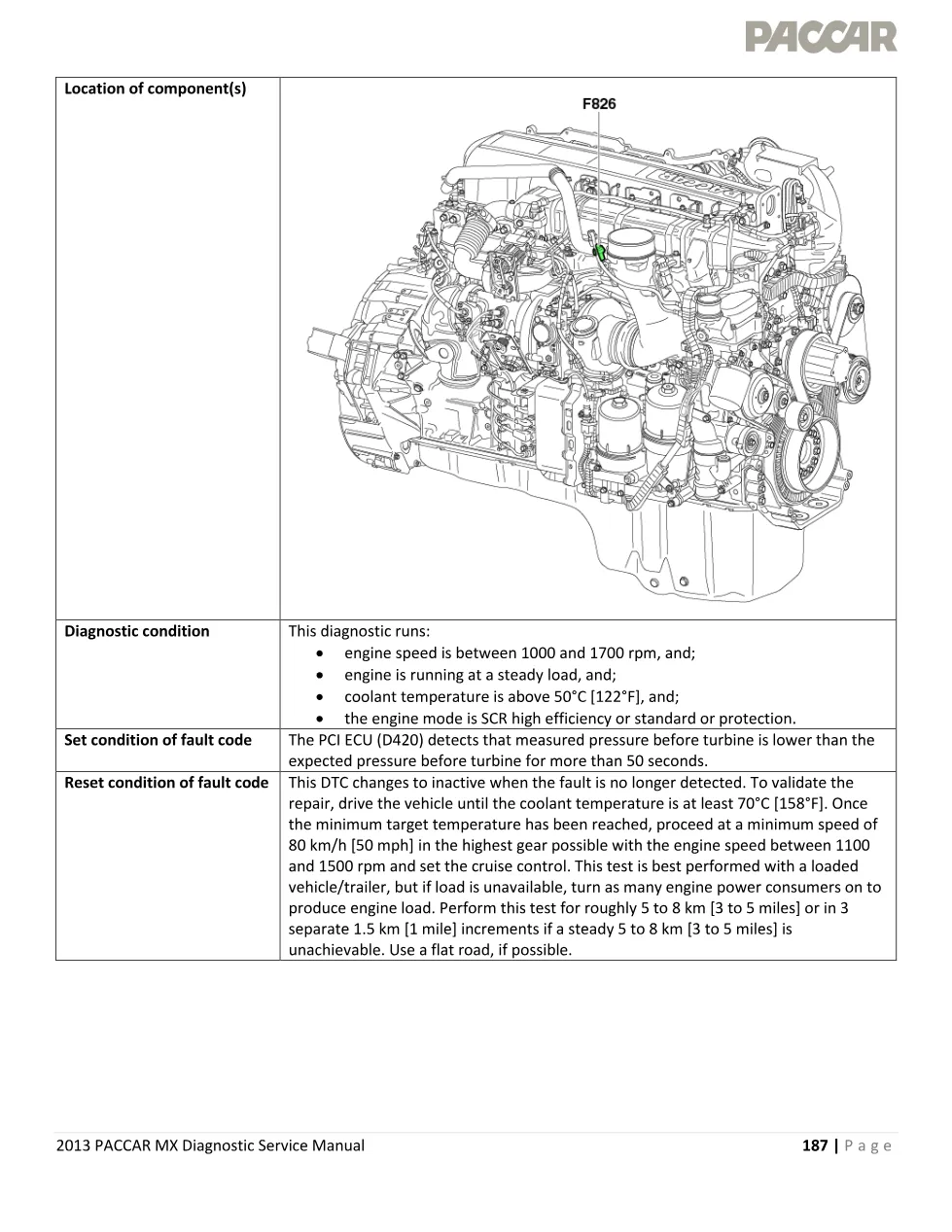 PACCAR P1057 Fault Code – Pressure Before Turbine Diagnostic Manual - preview page 2 of 5