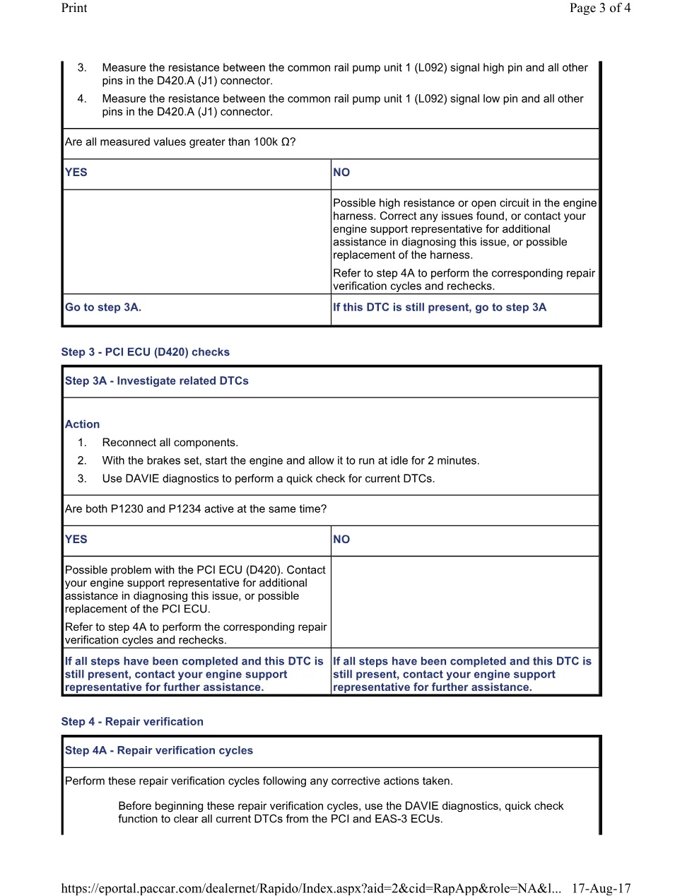 PACCAR P1230 DTC Troubleshooting Guide — Common Rail Pump Diagnostics - page 3 is available after signing in