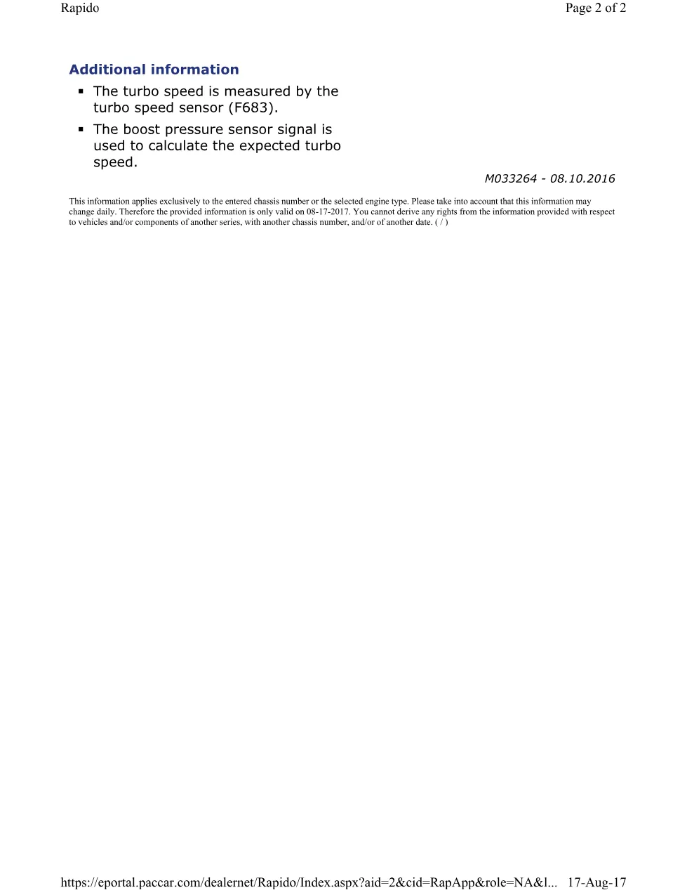 PACCAR P1235 turbo speed official workshop document preview page 2