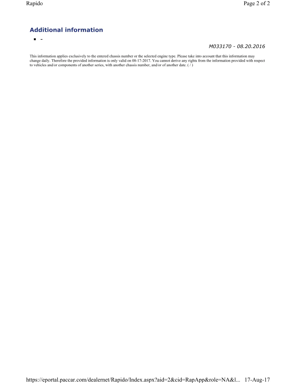 PACCAR P3423A DTC code — MX EPA Engines Diagnostic Trouble Code Guide - page 2 is available after signing in