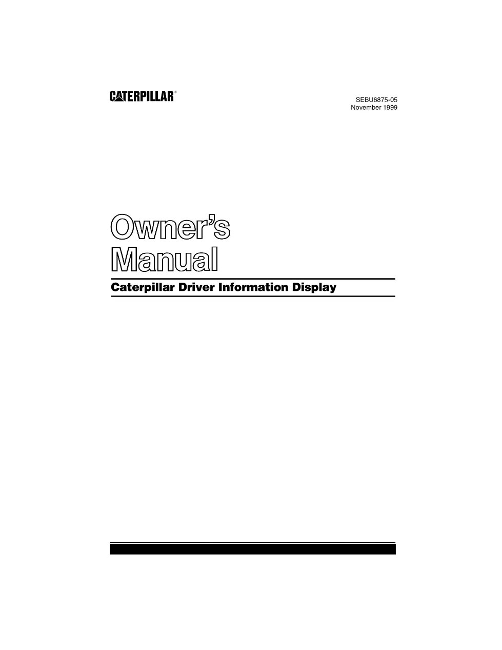 SEBU6875 undefined document – SEBU6875-05-01-ALL – PDF, 84 pages - preview page 1 of 3