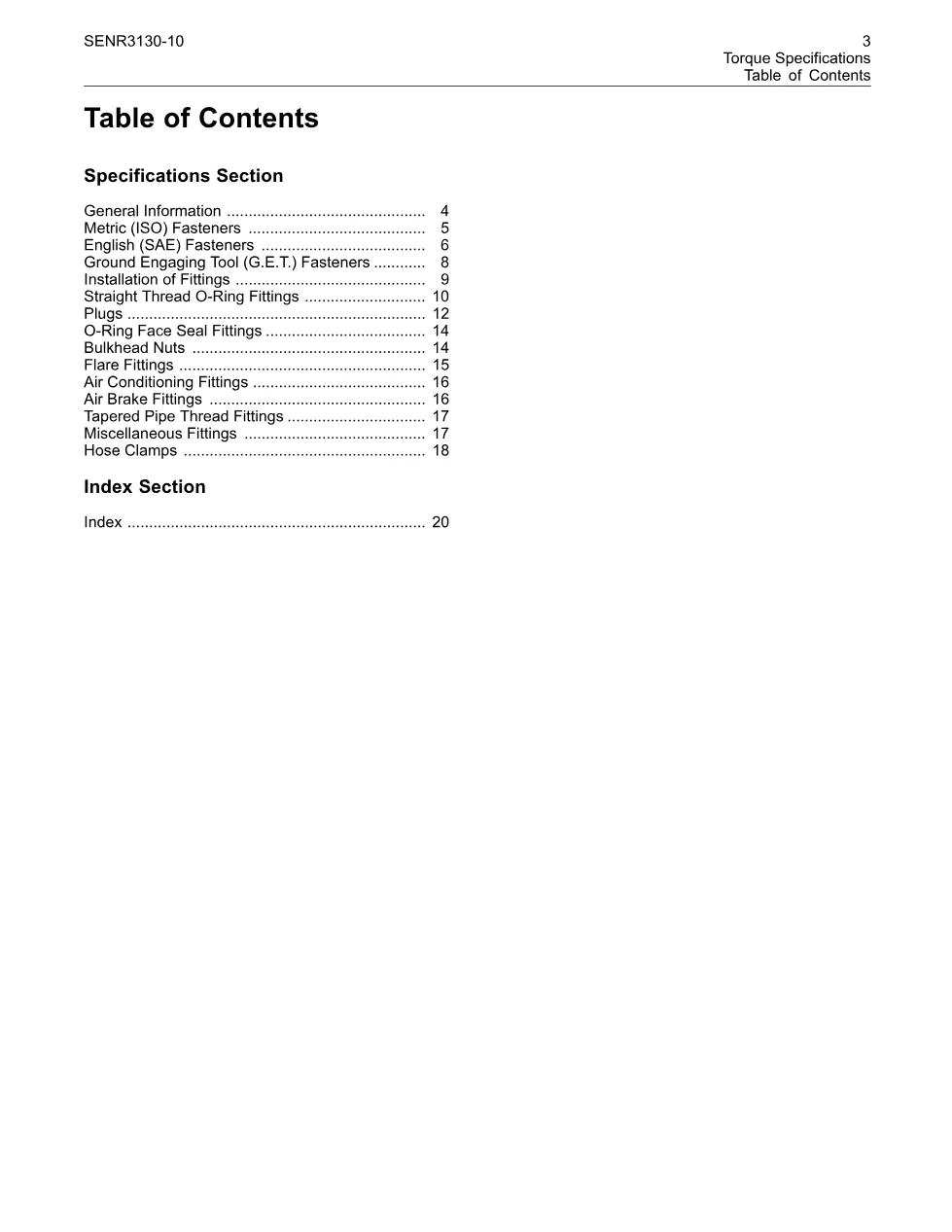 SENR3130 undefined document – SENR3130-10-01-ALL – PDF, 20 pages - page 3 is available after signing in