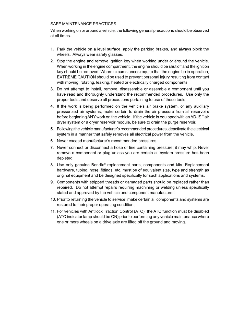 SENSOR Warranty Bulletin undefined document – Bendix – Official - page 2 is available after signing in